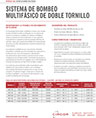 Sistema de bombeo multifasico de doble tornillo